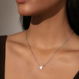 Uncommon James Mini White Heart Necklace